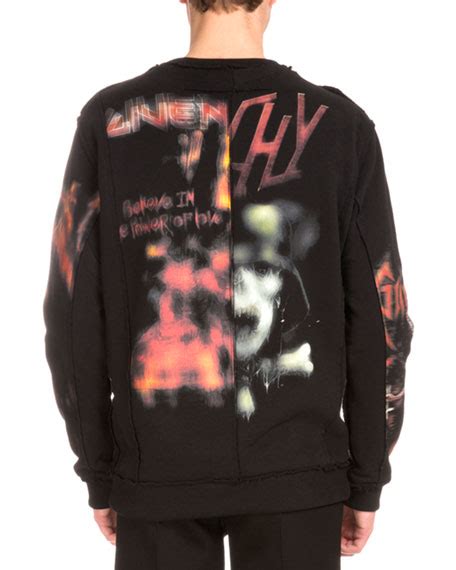 heavy metal givenchy print|Givenchy Heavy Metal Print Sweatshirt .